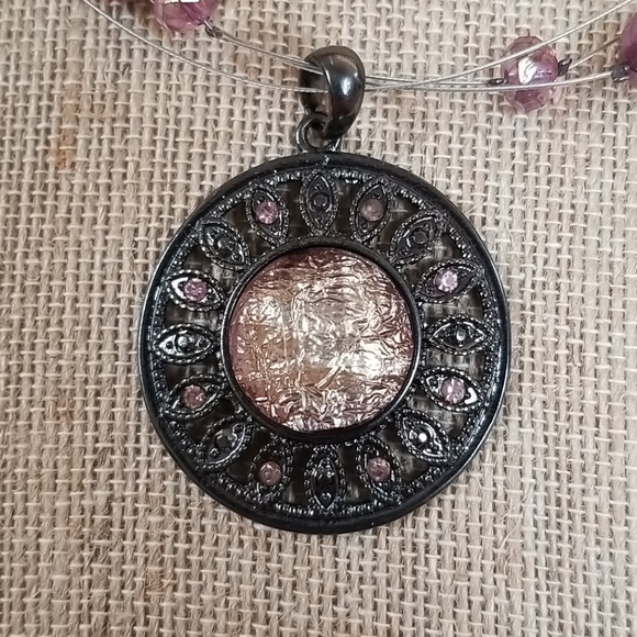 Croft & Barrow Pink Necklace & Earrings NWT - Picture 4 of 6